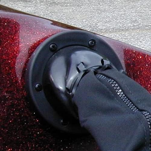 T-H MARINE Boat Cable Boot â€“ Easy Install Marine Cable Rigging Boot with Cable Tie, Durable UV Resistant Vinyl for Motor Well & Electrical Protection, Black, 2 Inch