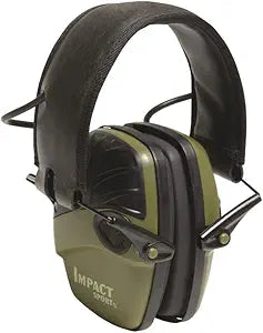 Howard Leight by Honeywell Impact Sport Sound Amplification Electronic Earmuff, Green (R - 01526)