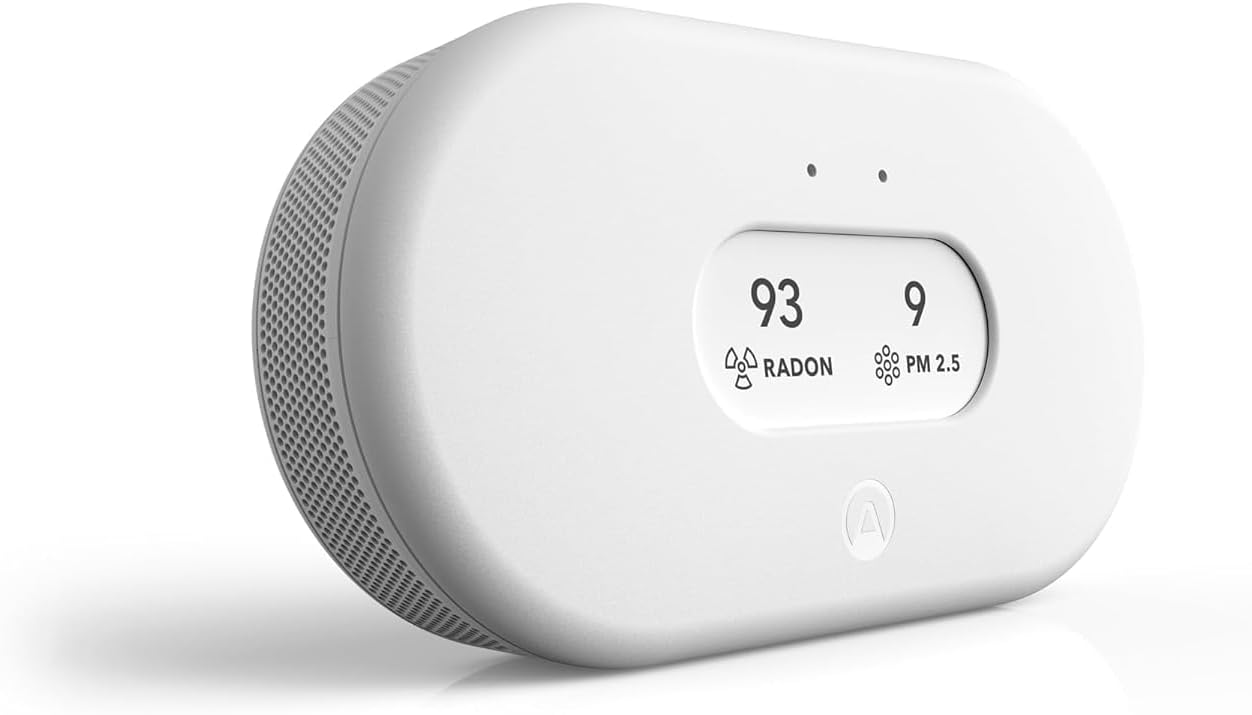 Airthings 2960 View Plus - Battery Powered Radon & Air Quality Monitor (PM, CO2, VOC, Humidity, Temp, Pressure) - Yalz Store