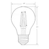 Dimmable Blue Glass LED A19 Bulb Indoor Outdoor - Yalz Store