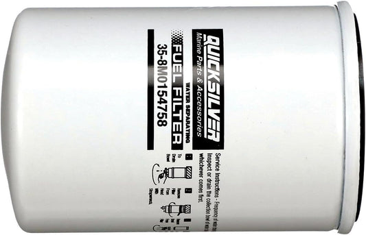 Quicksilver 8M0154758 Water Separating Fuel Filter for Various Marine Engines