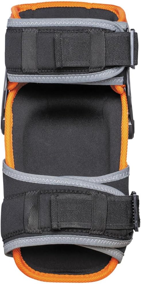 Klein Tools 60491 Hinged Knee Pads, Heavy Duty Gel Foam Protective Knee Pads with Quick-Fasten Buckle and Thigh Strap, Black