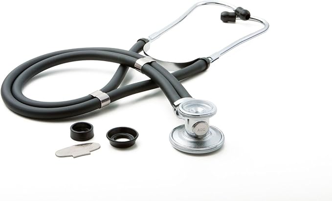 ADC Pro's Combo II SR Adult Pocket Aneroid/Scope Kit with Prosphyg 768 Blood Pressure Sphygmomanometer and Adscope Sprague 641 Stethoscope with Nylon Carrying Case, Black