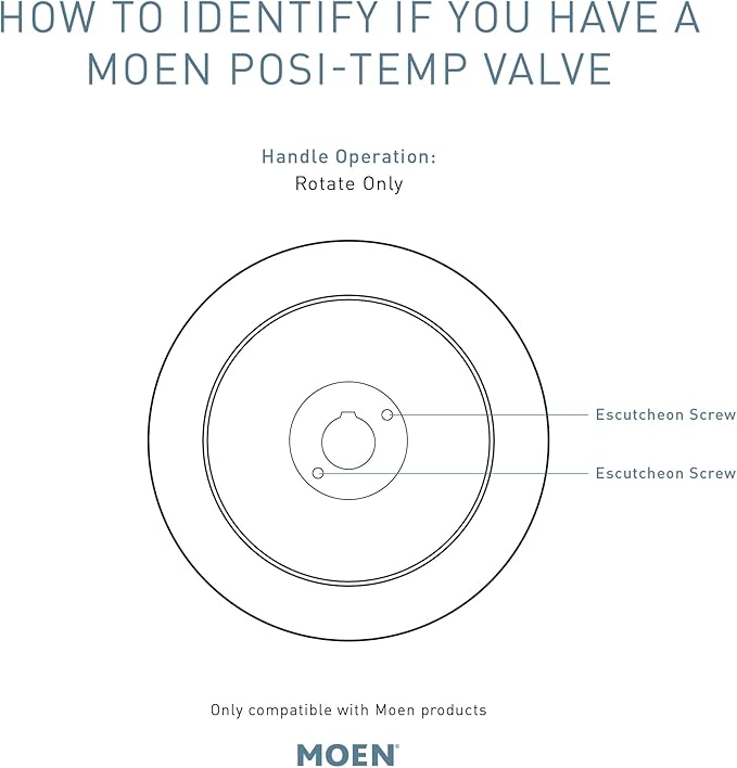 Moen TL2368EP Chateau Posi-Temp Eco-Performance Shower Trim Kit Valve Required, Chrome