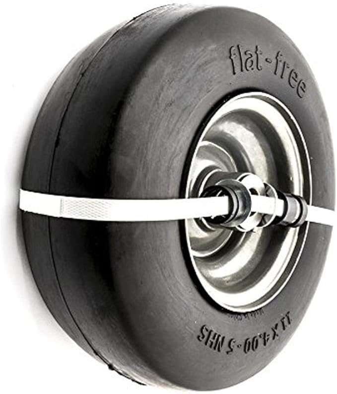 Arnold 490-325-0052 11" x 4.00"-5" Flat Free RZT Lawn Mower Wheel Assembly