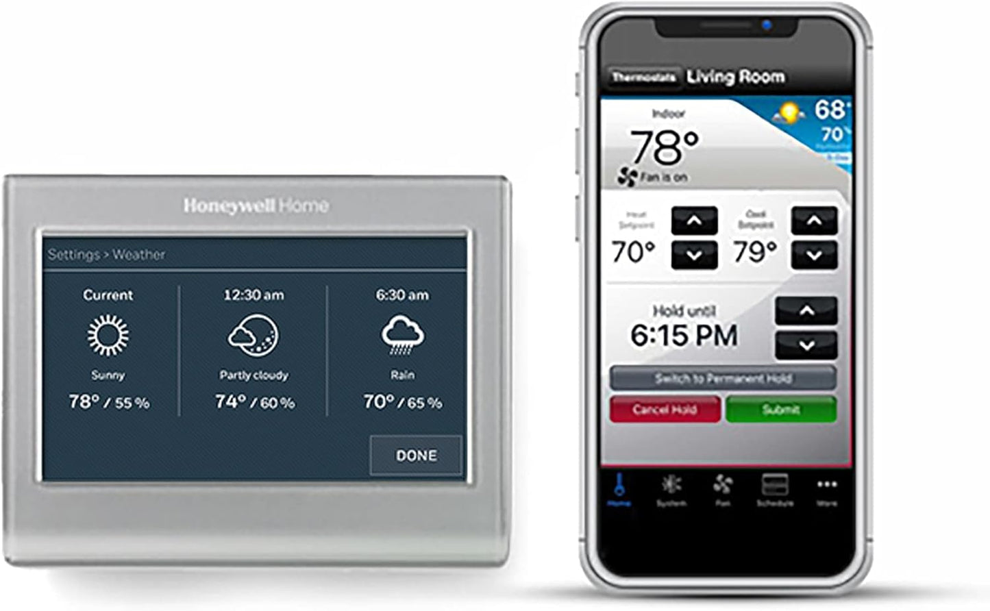 Honeywell Home RENEWRTH9585WF Wi-Fi Smart Color Thermostat (Renewed)