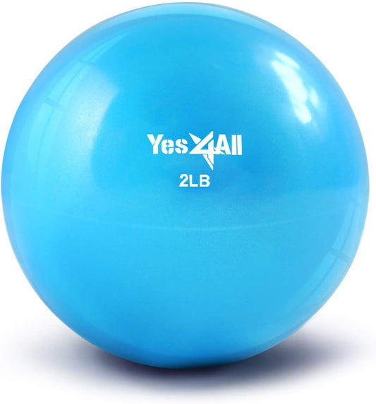 Yes4All Soft Weighted Toning Ball Smooth 2lb Pair