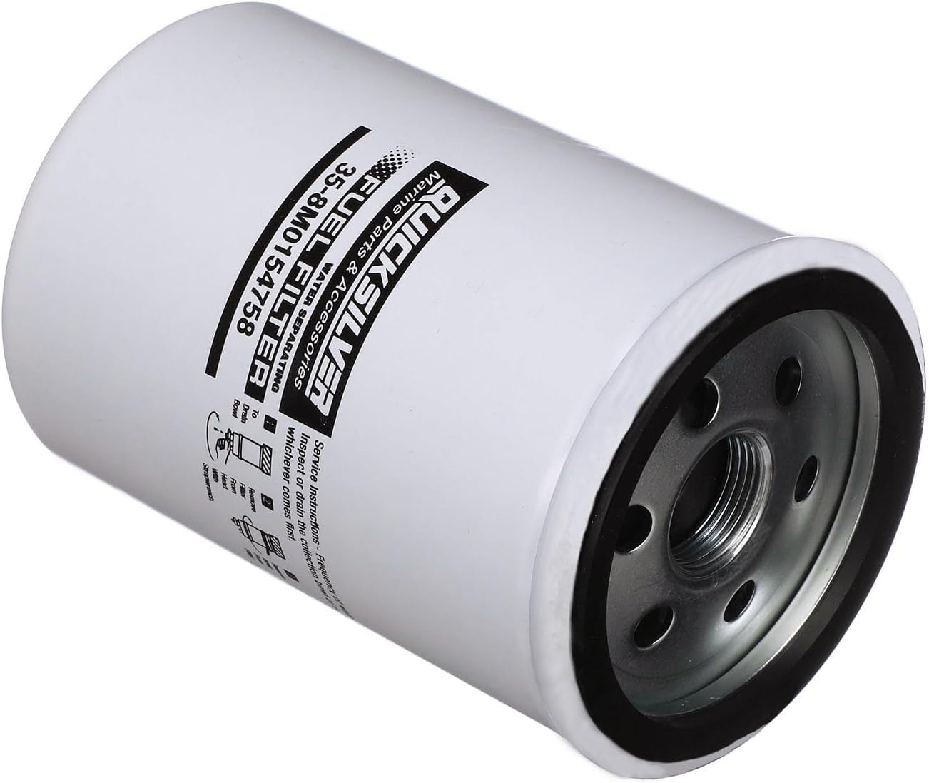 Quicksilver 8M0154758 Water Separating Fuel Filter for Various Marine Engines