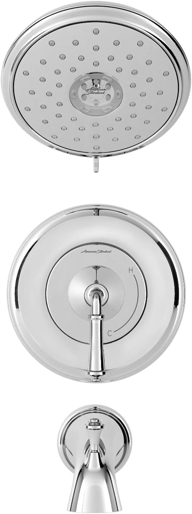 American Standard TU052508.002 Delancey Water-Saving Bath and Shower Trim Kit with Cartridge, 1.8 GPM, Polished Chrome