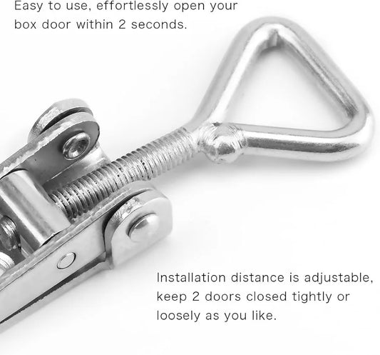 Generic Heavy-Duty Pull Latch Toggle Clamp Set – 360 lb Holding Capacity (4 PCS) - Yalz Store