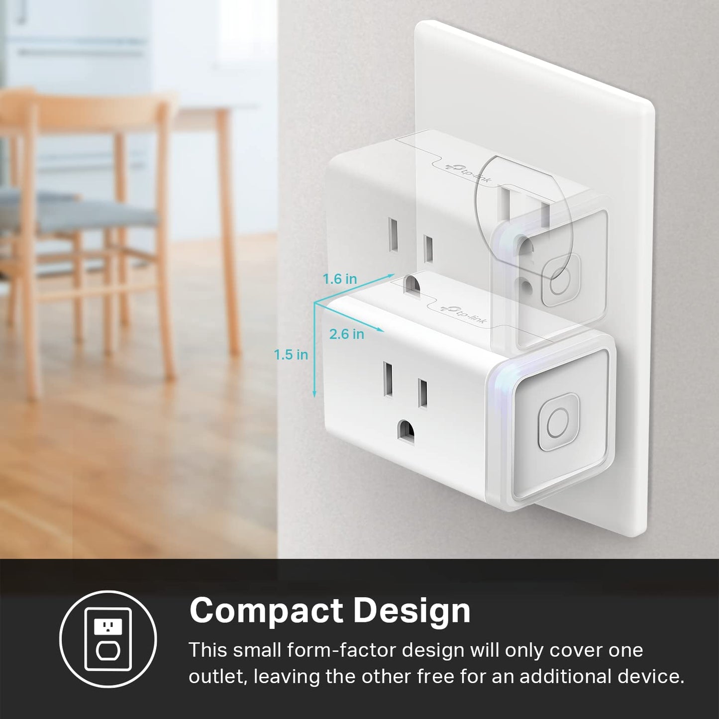 Smart Wi-Fi Mini Plug 2-Pack – Remote Control & Voice Activated Home Automation Outlet (15A) - Yalz Store