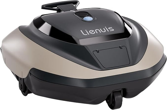 Cordless Robotic Pool Vacuum Cleaner - Powerful Suction & Transparent Design for Effortless Cleaning of Above Ground Pools up to 645 Sq. Ft