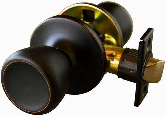 Generic Terrace Door Lockset, Oil Rubbed Bronze Finish, R3 Backset