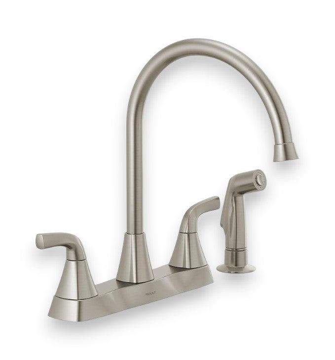 Peerless P2835LF Parkwood Two Handle Kitchen Faucet Side Spray, Chrome - Yalz Store