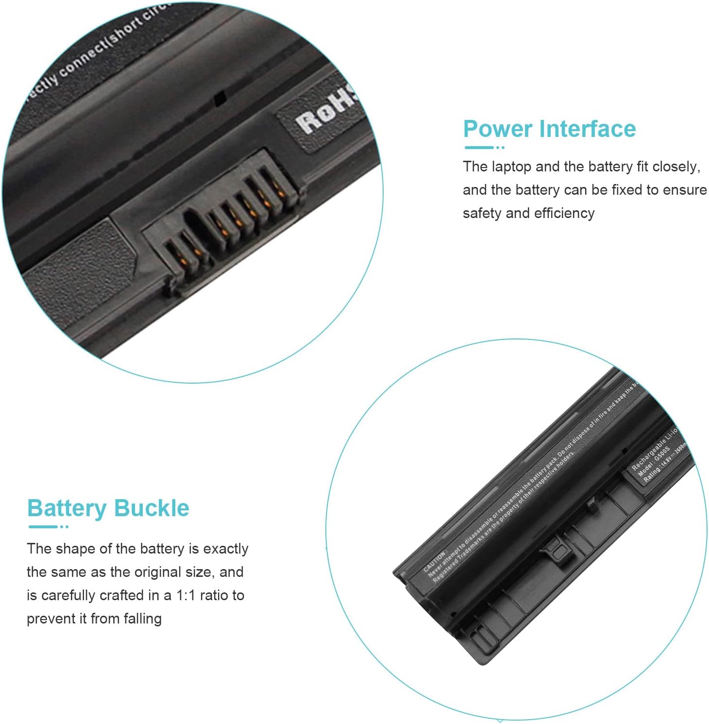 Replacement Laptop Battery 14.8V 2600mAh 4-Cell Li-ion for G40 / G50 / Z40 / Z50 Series Notebooks - Yalz Store