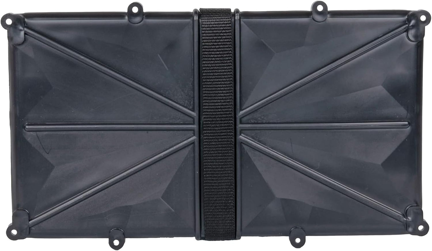 T-H Marine Narrow Battery Tray Holder - Space Saving Battery Storage Solution for Group 29 & 31 - NMMA Certified with Poly Strap & Quick Release Buckle - Ideal for Boats & RVs