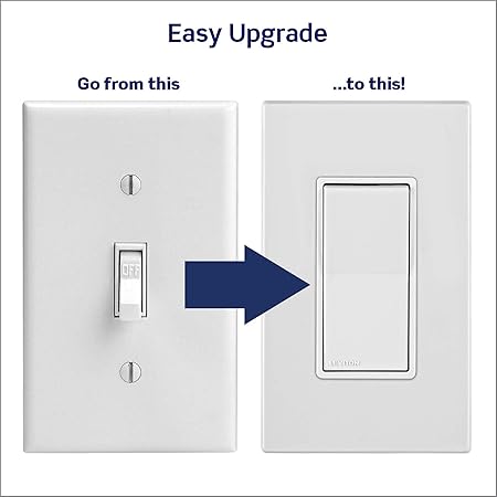 Professional 3-Way Rocker Wall Switch – 15A Grounded Decorative Light Control for Multi-Location Switching - Yalz Store