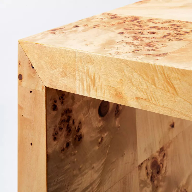 Ogden Burled Wood Console Table Brown (KD) - Threshold designed with Studio McGee: Entryway Furniture, Burlwood Accent