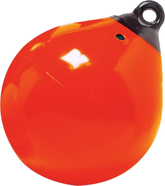 Taylor Made Products 61140 Tuff End Inflatable Vinyl Boat Buoy, Orange, 9 inch Diameter