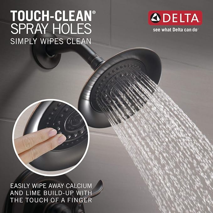 Delta BT14496-OB Windemere Function Tub Trim Kit with Single-Spray Head Shower Faucet, Without Rough, Oil Rubbed Bronze