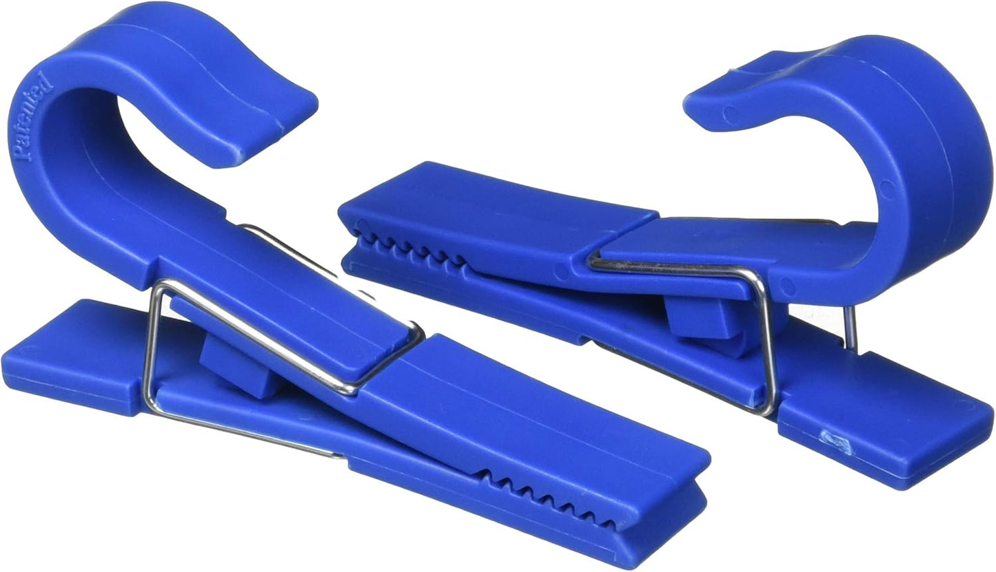 T-H Marine Aqua Utility Clip â€“ Boat Accessory Clip for Holding Tools, Ropes, Hoses & Gear â€“ Strong Grip, Corrosion-Resistant â€“ 2 Pack, Blue