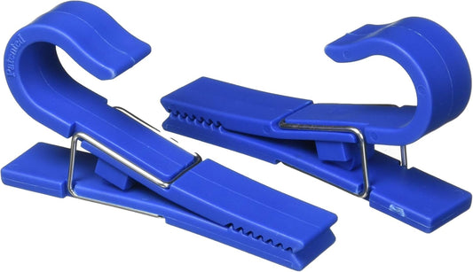 T-H Marine Aqua Utility Clip â€“ Boat Accessory Clip for Holding Tools, Ropes, Hoses & Gear â€“ Strong Grip, Corrosion-Resistant â€“ 2 Pack, Blue