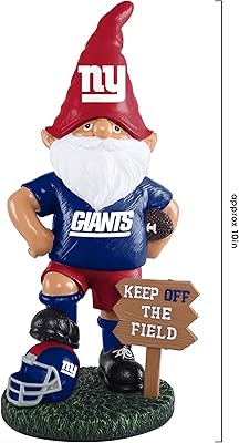 Outdoor Garden Gnome Statue – “Keep Off the Field” Sports Theme (8") - Yalz Store