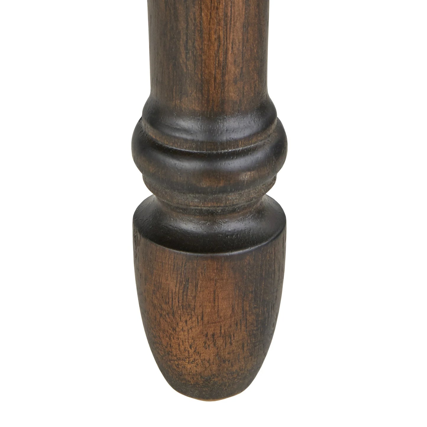 30" Set of 2 Grafton Turned Leg Barstools Charcoal Gray - Lifestorey: Rustic-Brown Finish, Nailhead Trim