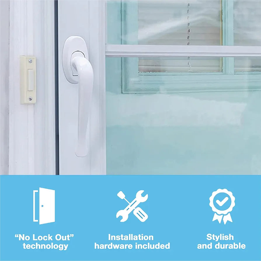 Pull Handle for Screen & Storm Doors – White - Yalz Store