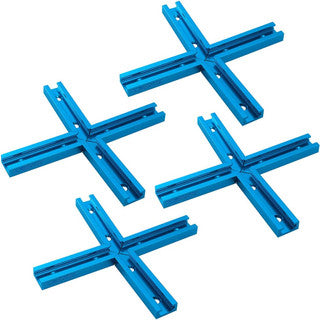 Generic T-Track Intersection Kit – 4 Sets for Woodworking Jigs - Yalz Store
