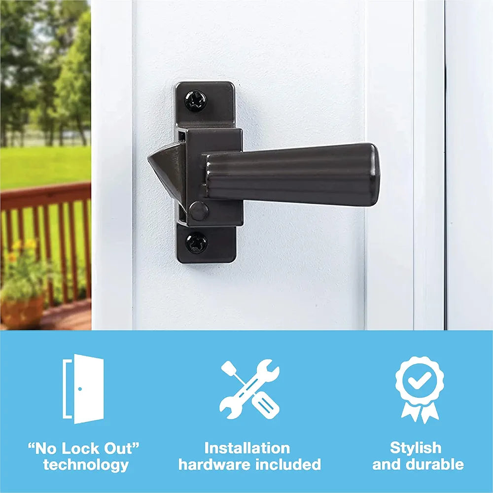 Generic Push Button Tie-Down Door Handle – Florida Bronze Finish