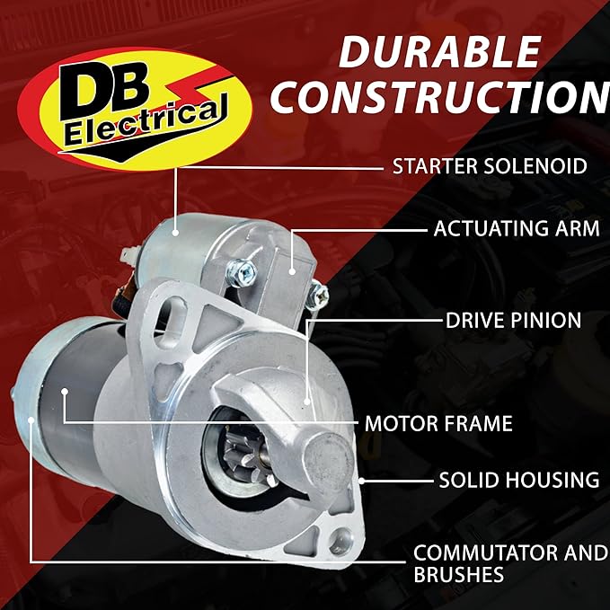 DB Electrical 410-44027 Starter for John Deere Yanmar Tractor Utv 1435 4100 18.5-26Hp