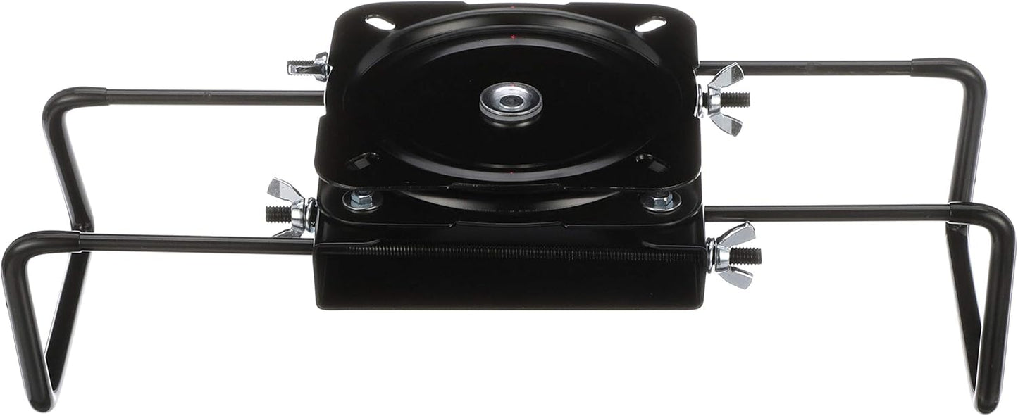 Attwood 15700-3 Seat Mount, Clamp-On With Swivel, Adjusts from 7 Â½ inches to 18 inches, Black, Powder-Coated Steel