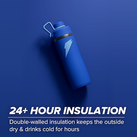 Stainless Steel Sports Water Bottle – 32 oz, Twist Cap - Yalz Store