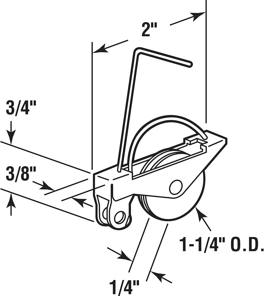 Generic Wire Screen Door Tension Spring with Roller – 1-1/4 in. x 1/4 in. - Yalz Store