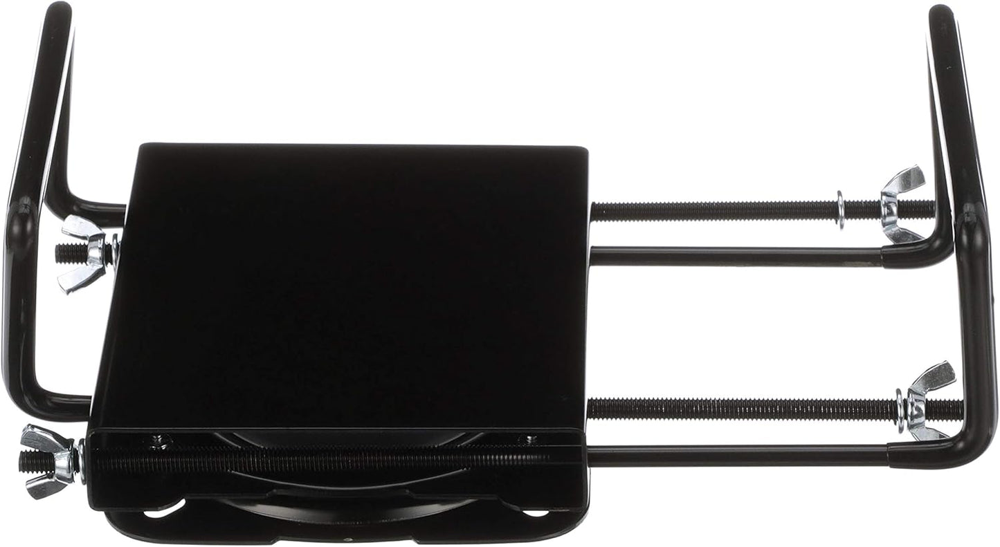 Attwood 15700-3 Seat Mount, Clamp-On With Swivel, Adjusts from 7 Â½ inches to 18 inches, Black, Powder-Coated Steel