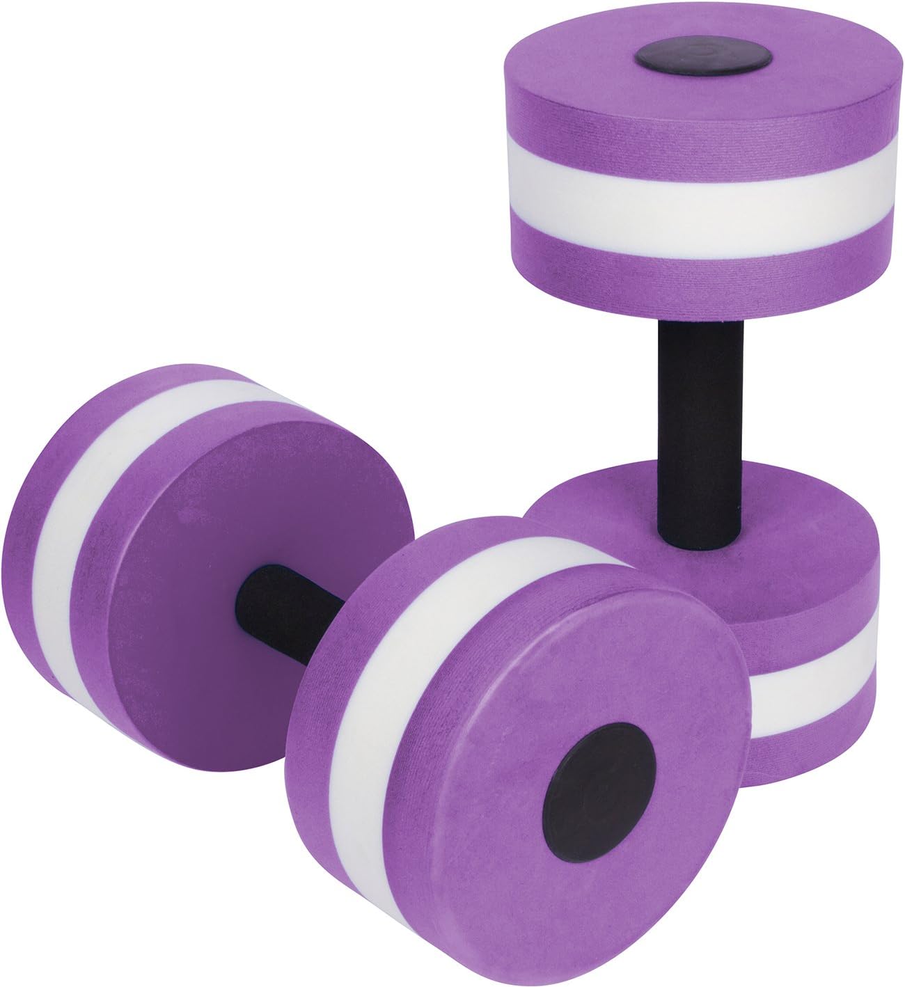 Trademark Innovations Lightweight Aquatic Exercise Dumbells - Set of 2 Foam - For Water Aerobics (Purple)