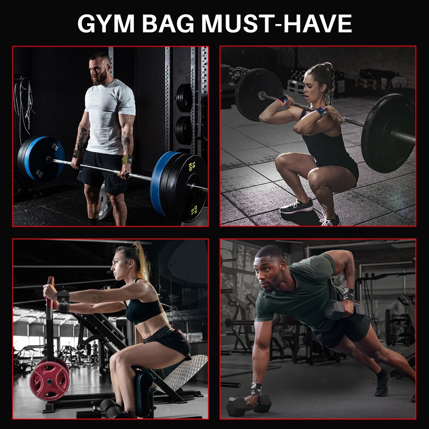 TECEUM Weightlifting Wrist Wraps with Thumb Loop â€“ Gray â€“ Queen of Lifts â€“ 18 inch â€“ Heavy-Duty Workout Wrist Support & Protection â€“ Ideal for Powerlifting, Strength Training, Bodybuilding