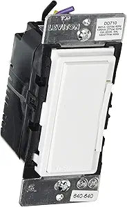 Leviton Decora Digital Dimmer Switch for 0-10V LED, Mark 7 Florescent Ballasts, DD710-BDZ, White