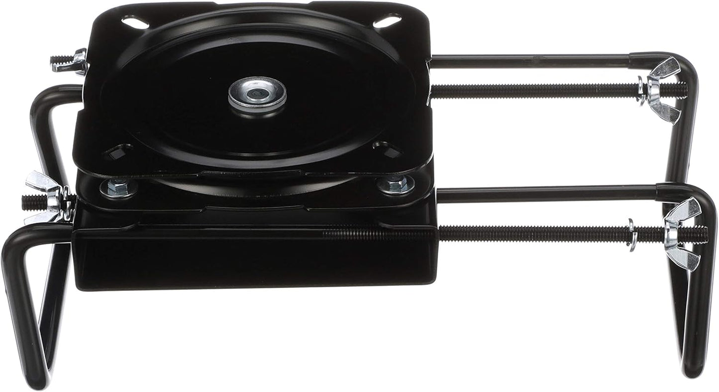 Attwood 15700-3 Seat Mount, Clamp-On With Swivel, Adjusts from 7 Â½ inches to 18 inches, Black, Powder-Coated Steel