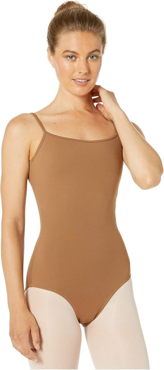 Bloch Dance Women's Nejor Microlux Camisole Leotard, Almond, X-Large