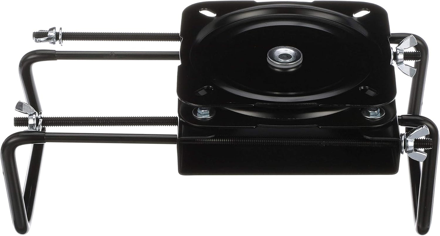 Attwood 15700-3 Seat Mount, Clamp-On With Swivel, Adjusts from 7 Â½ inches to 18 inches, Black, Powder-Coated Steel
