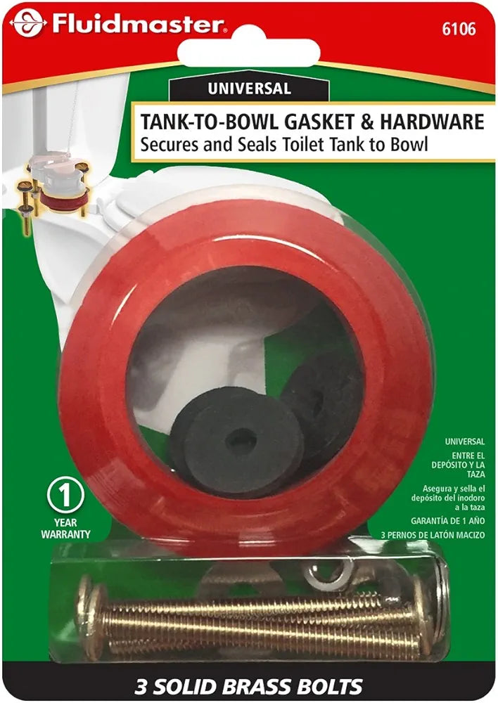 Universal Toilet Tank-to-Bowl Bolt & Gasket Repair Kit - Yalz Store