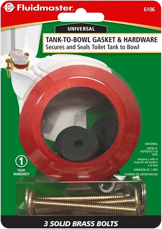 Universal Toilet Tank-to-Bowl Bolt & Gasket Repair Kit - Yalz Store