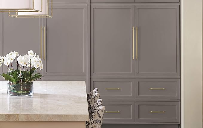 Amerock | Appliance Pull | Golden Champagne | 18 inch (457 mm) Center to Center | Kane | 1 Pack | Drawer Pull | Drawer Handle | Cabinet Hardware