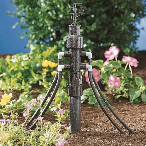 4-Port Full Flow Shrub Manifold for Drip Irrigation Systems
