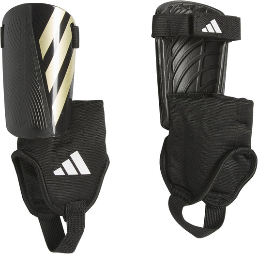 adidas unisex-kids Tiro Match Shinguard, Black/Gold Metallic/White, Large