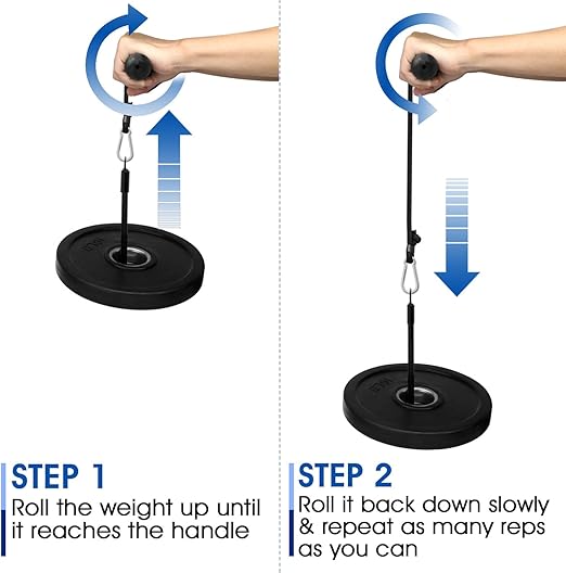 Wrist and Forearm Roller – Strength Training Wrist/Arm Blaster - Yalz Store