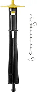 Single-Flush Toilet Canister Repair Kit with Cap, Guide & Chain - Yalz Store