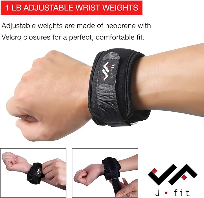 Adjustable Ankle & Wrist Weights – Fitness Resistance Set - Yalz Store